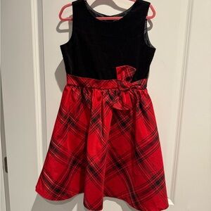 Gymboree Black and Red Plaid Formal Dress